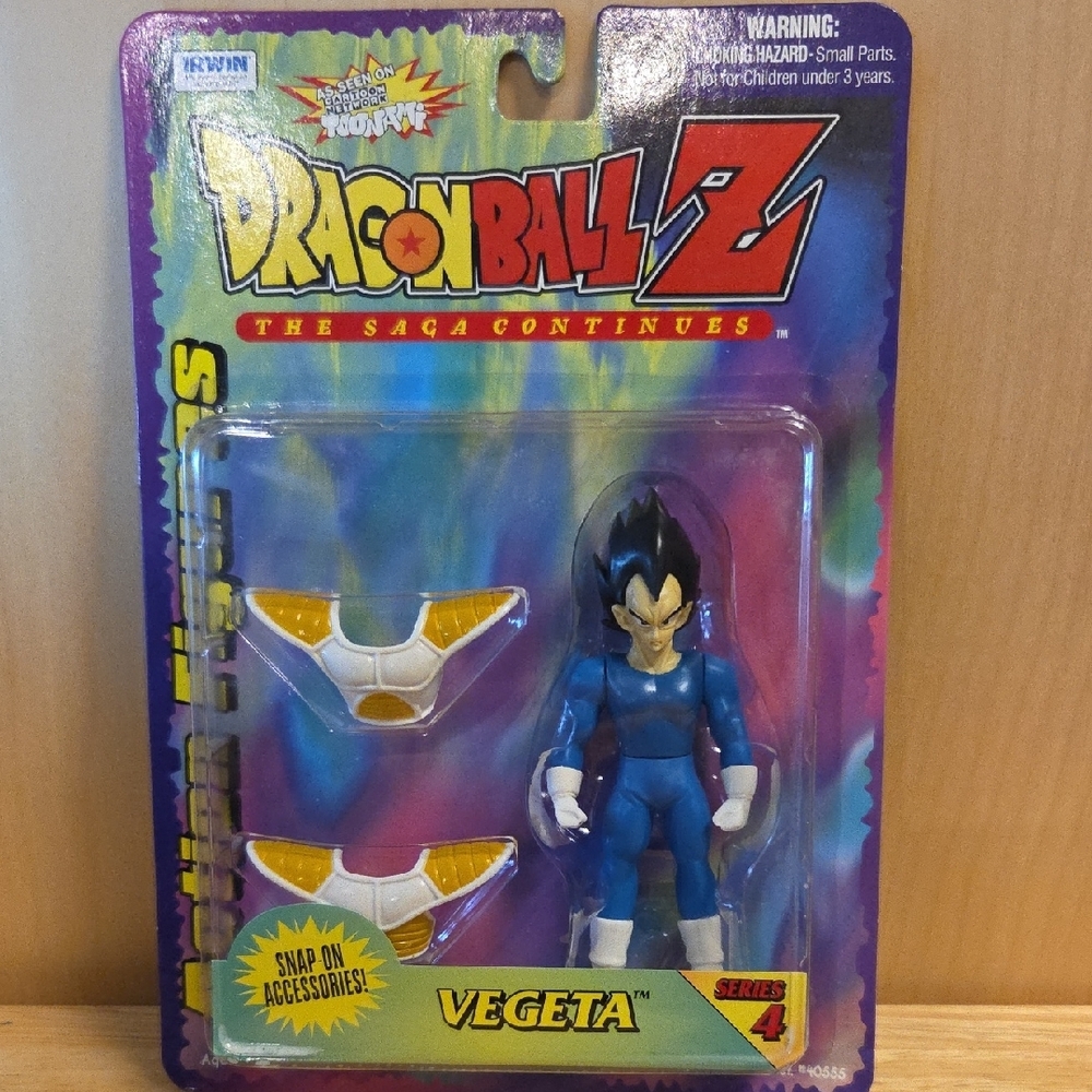 Irwin 1999 - VEGETA Action Figure - Dragonball Z: The Saga Continues (Series 4)